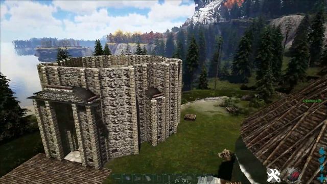 Ark: Fjordur - How to build a castle - End Game crafting base - Viking stronghold and Longhouse смотреть онлайн
