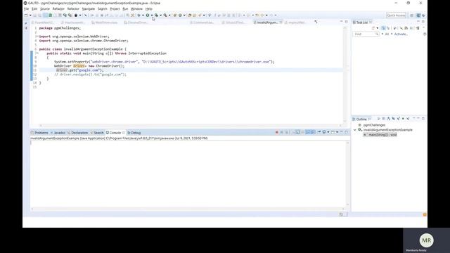 How to Resolve Invalid argument exception in selenium смотреть онлайн