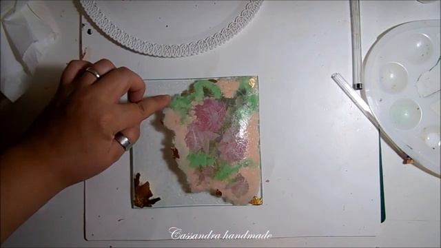 Decoupage Su Vetro /Decoupage On Glass /Decoupage Cracklè