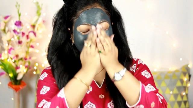 MAMA EARTH C3 FACE MASK|| Review & Demo|| Cruelty-free, Natural & Organic Brand|| Charcoal Face Mas
