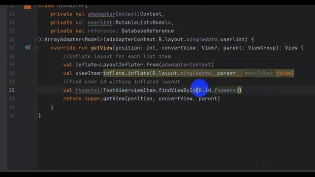 Android Studio | firebase Realtime database | Read operation in android studio| Katlin | ListView смотреть онлайн