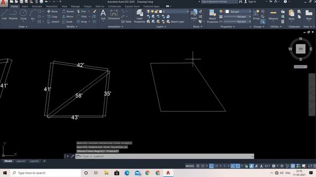 How to Draw a Irregular Plot in AutoCAD. смотреть онлайн