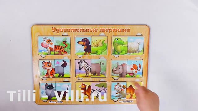 Сортер-пазл Удивительные зверюшки смотреть онлайн