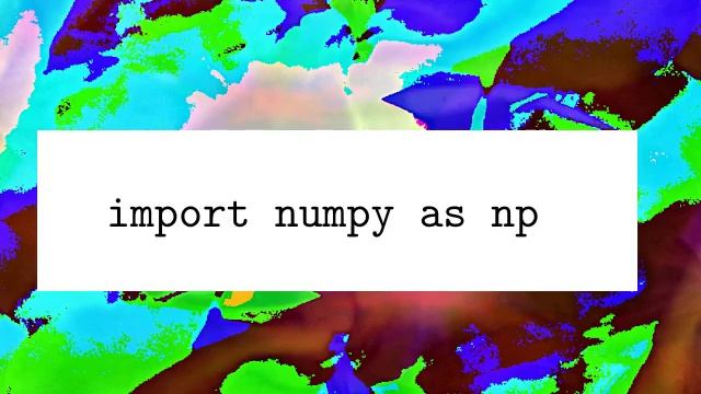 ytpype import numpy as np смотреть онлайн