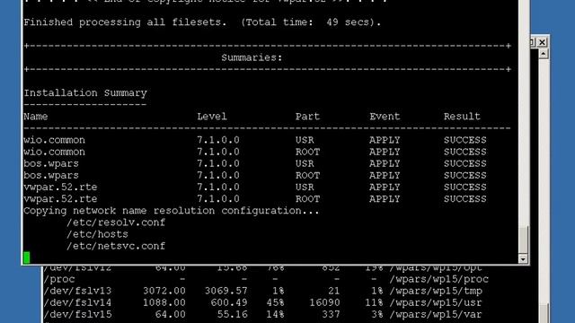 Versioned WPAR for AIX52 смотреть онлайн