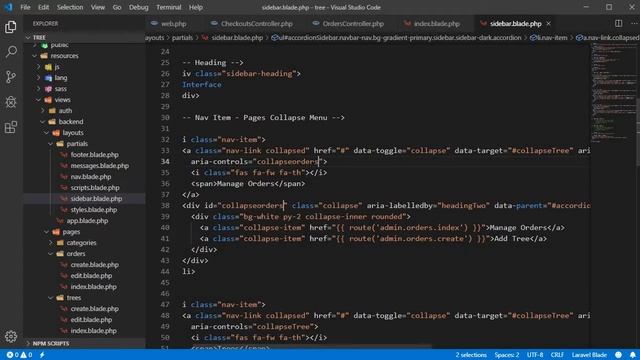 #16 Tree Sharing Laravel Bangla Video Tutorial Confirm Order By Admin Fix Order View Order De смотреть онлайн
