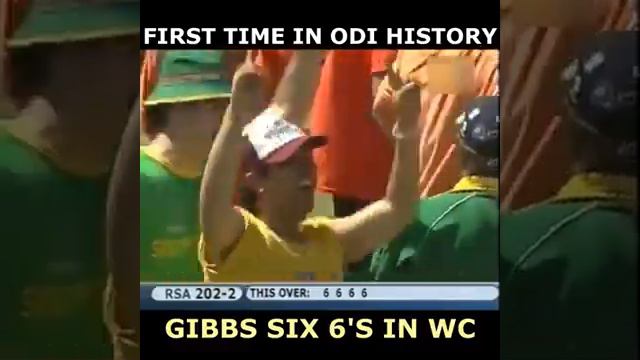 HERSCHELLE GIBBS 6 sixes in WC first in ODIs смотреть онлайн