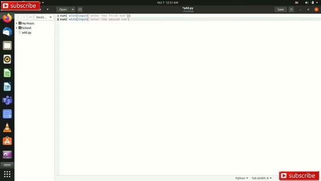 Sum Of Two Integer Number In Python Program From Ubuntu Linux смотреть онлайн