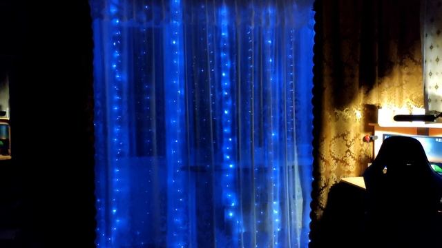 Красивая гирлянда для штор с Aliexpress. смотреть онлайн