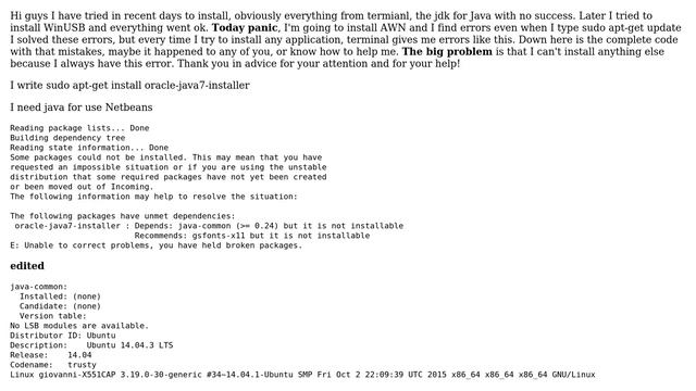 Java, installation problem or issue of the noob? смотреть онлайн