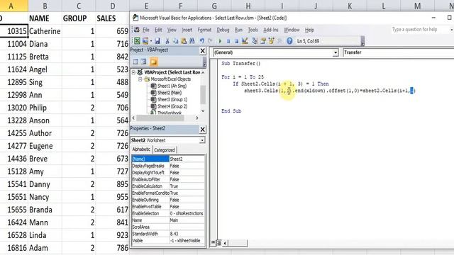 Excel VBA - Select and continue from the last row смотреть онлайн