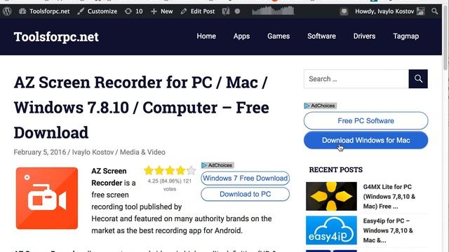 AZ Screen Recorder for PC / Windows / Mac - Free Download смотреть онлайн