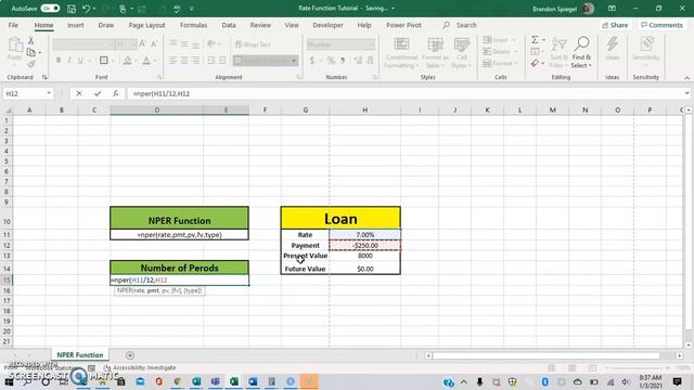 How to use the NPER Function in excel смотреть онлайн