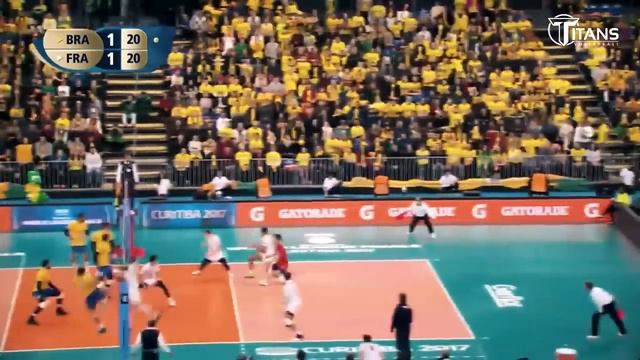 Top 10 Powerful Volleyball Spikes by Wallace de Souza | Attack in 3rd Meter | World League 2017 смотреть онлайн