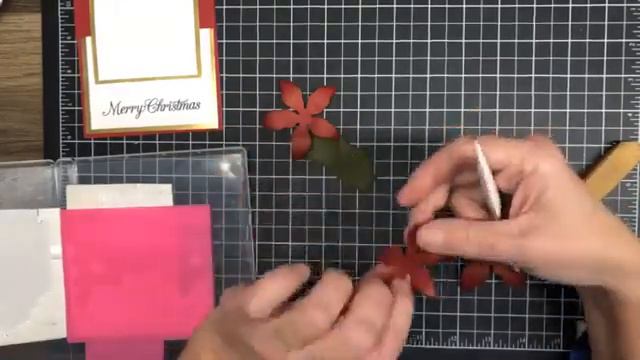 STAMP WITH SHEL- POINSETTIA PETALS DUO смотреть онлайн