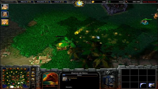 Warcraft 3 tutorial como jugar con los humanos, 1 humano vs 11 ordenadores dementes, FFA смотреть онлайн