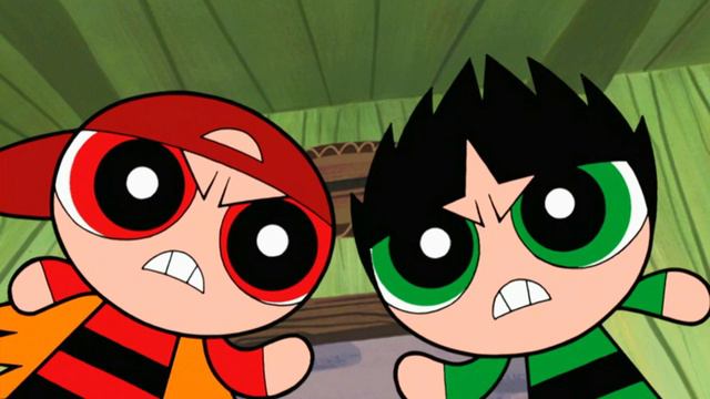 Bubbles transforms into Boomer of the Rowdyruff Boys | The Powerpuff Girls смотреть онлайн