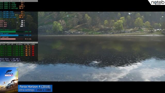 Forza Horizon 4 - ASUS ROG Strix G15 (2020) benchmark gameplay | GTX 1660 Ti + i7-10750H | смотреть онлайн
