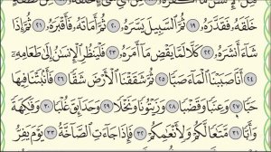 Коран. Сура "Абаса".