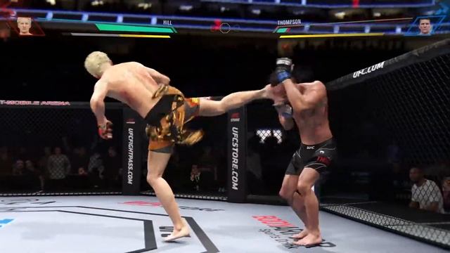 UFC 4 Blitz Battle Final Round Jeff Hill Knocks out Wonderboy Xbox Series S смотреть онлайн