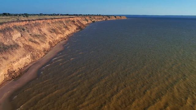 Красивый берег в Луначарском. DJI Spark. Beautiful coast in Lunacharskoye. смотреть онлайн