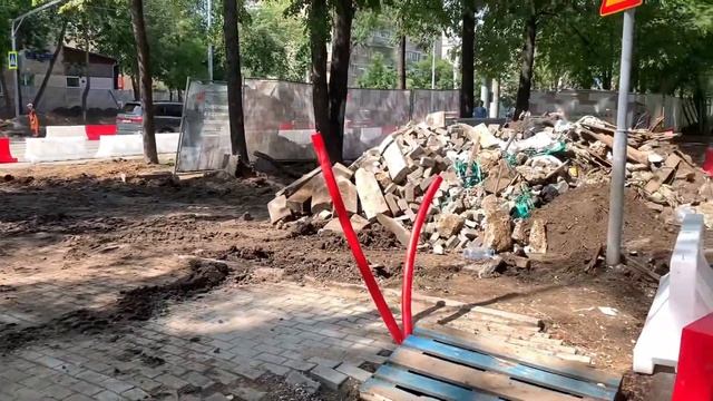 Улица Шаболовка Москва ремонт дороги. июнь 2023 смотреть онлайн