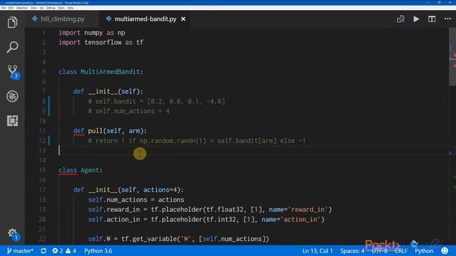 Hands - On Reinforcement Learning with Python: Create a Bandit with 4 Arms| packtpub.com смотреть онлайн