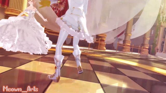 Honeymoon Un Deux Trois | Jean X Diluc | MMD Genshin Impact Dancing