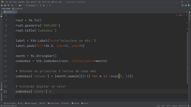 439 - Utilizando Combobox no Tkinter Python смотреть онлайн