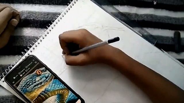 HOW TO DRAW A REALISTIC SNAKE | OUTLINE | PART:- 1 | SKETCH | TIMELAPSE | ? смотреть онлайн