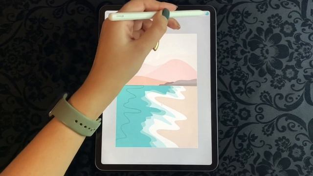 РИСУЮ НА АЙПАДЕ в ProCreate ? | Как нарисовать море | Digital Art смотреть онлайн