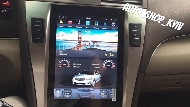 Магнитола Toyota Camry V40 Tesla Stile/ тойота Камри 40 Тесла стиль штатная магнитола для авто ?