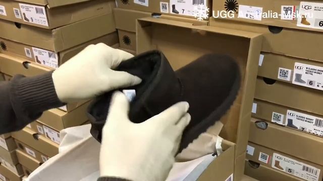 Мужские короткие угги | UGG Mens Classic Mini Black смотреть онлайн