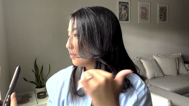 легкая укладка на утюжок за 5 минут | эффект брашинга | layered hairstyle 2022 смотреть онлайн
