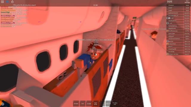 ROBLOX Emirates FIRST CLASS! B777 flight смотреть онлайн