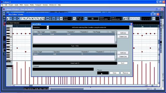 Cubase 4 Logical editor tutorial смотреть онлайн
