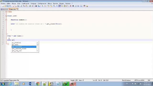 Funcion getclass en php смотреть онлайн