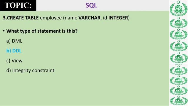 DBMS SQL MCQS | PPSC LECTURER COMPUTER SCIENCE|| BASHARAT SADDIQUE OFFICIAL смотреть онлайн