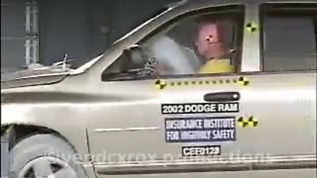 02-05 Dodge Ram 1500 crash test (IIHS) смотреть онлайн
