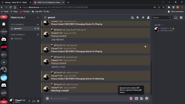 Discord Antiban Selfbot With Nuking Features #python #coding #discord смотреть онлайн
