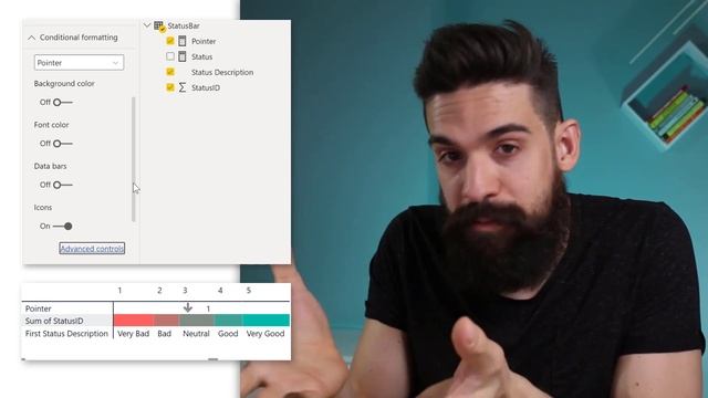 STATUS BAR in Power BI I Build your own LINEAR GAUGE смотреть онлайн