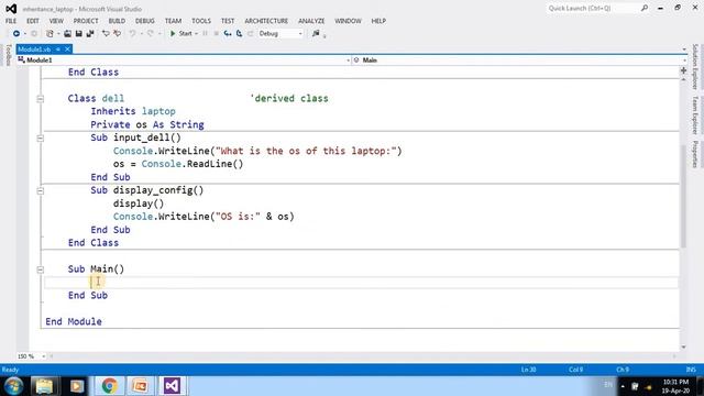VB.net - Inheritance смотреть онлайн