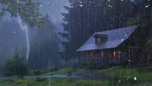 HEAVY RAIN at Night to Sleep Well and Beat Insomnia | Thunderstorm for Insomnia, Relaxing, ASMR смотреть онлайн