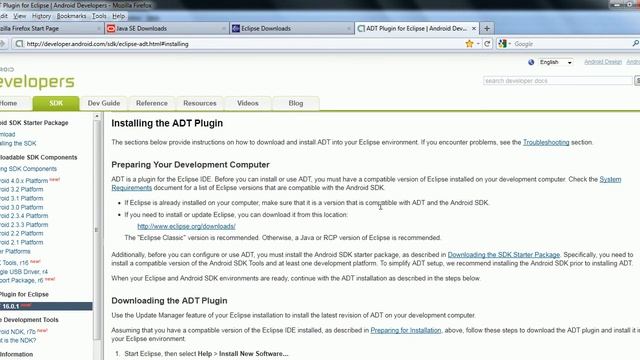Setting Up Eclipse for Android SDK смотреть онлайн