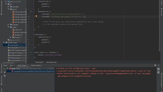 A problem occured configuration project':app' смотреть онлайн