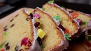 САМЫЙ Вкусный КЕКС из 4х ИНГРЕДИЕНТОВ | Рецепт кекса с ЦУКАТАМИ | Сдобный + Сахарная глазурь