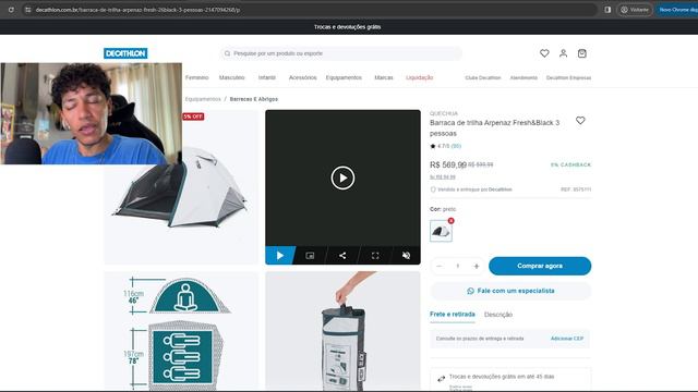 ANALISANDO BARRACAS DE CAMPING PEQUENAS - PARTE 1 | Tô de Folga смотреть онлайн