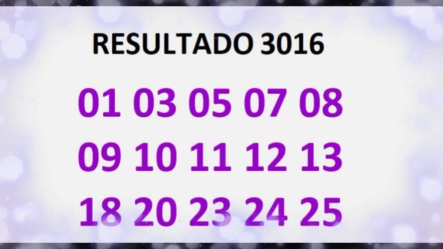 ?RESULTADO DA LOTOFÁCIL 3016 смотреть онлайн