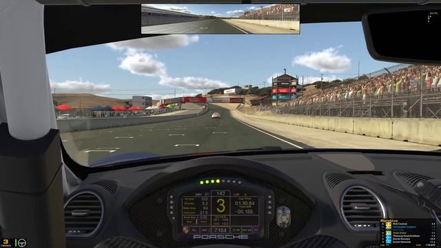 iRacing IMSA Michelin Pilot Challenge Porsche 718 GT4 Clubsport MR at Laguna Seca смотреть онлайн