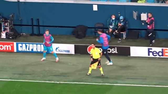 Zenit 0:1 Juventus / Зенит 0:1 Ювентус с трибуны Газпром Арены смотреть онлайн